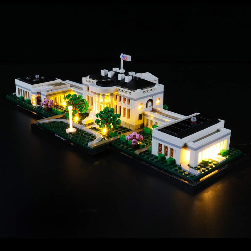 BRIKSMAX Led Beleuchtungsset für Lego Architecture Das Weisse Haus,Kompatibel Mit Lego 21054 Baustei