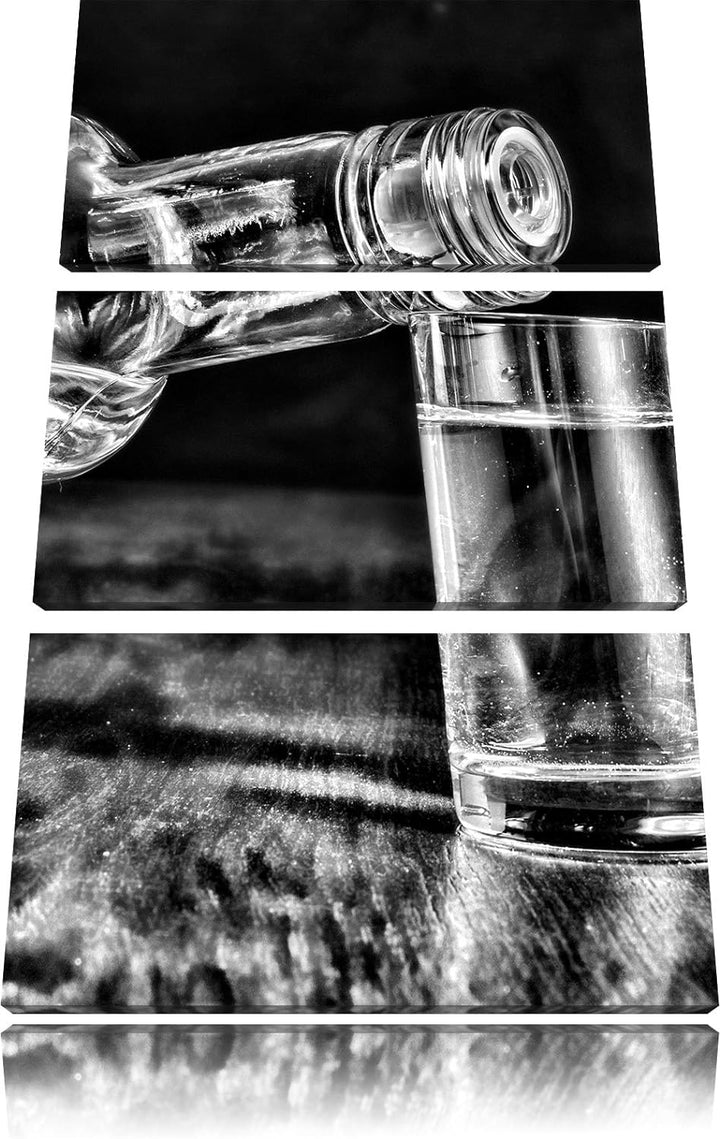 Pixxprint Vodka Whisky Party als Leinwandbild/Grösse: 3 Teilig (120x80 cm) cm/Wandbild/Kunstdruck/fe