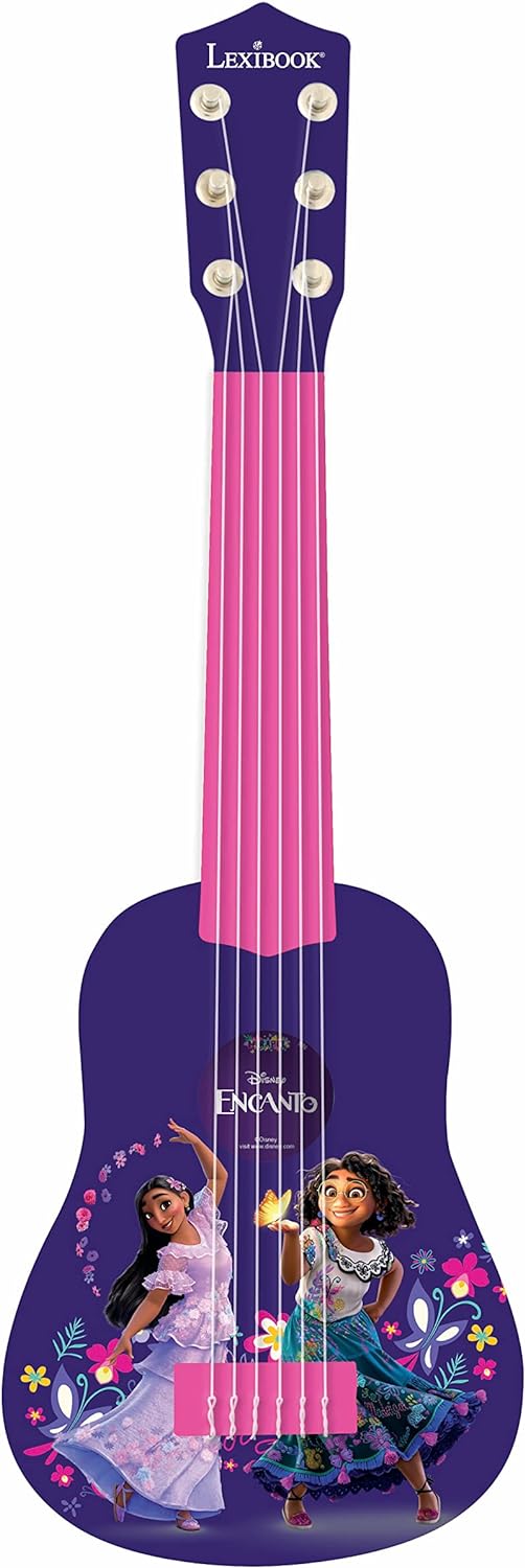Lexibook Encanto, Meine erste Gitarre, 6 Nylonsaiten, 53 cm, für Kinder, inklusive Anleitung, Lila /