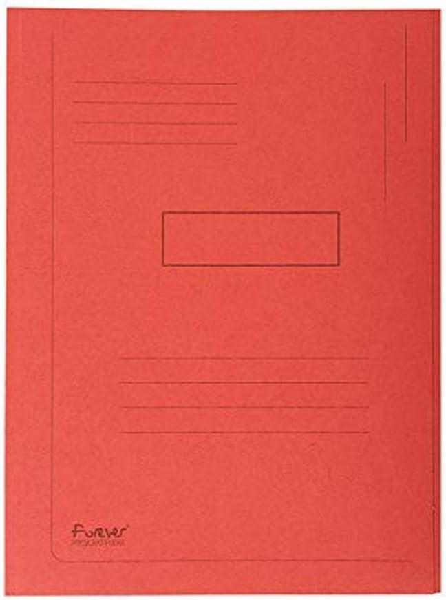 Exacompta 445003E Packung mit 50 Aktenmappen Forever, 2 Klappen (aus recyceltem Karton 280g/qm, umwe