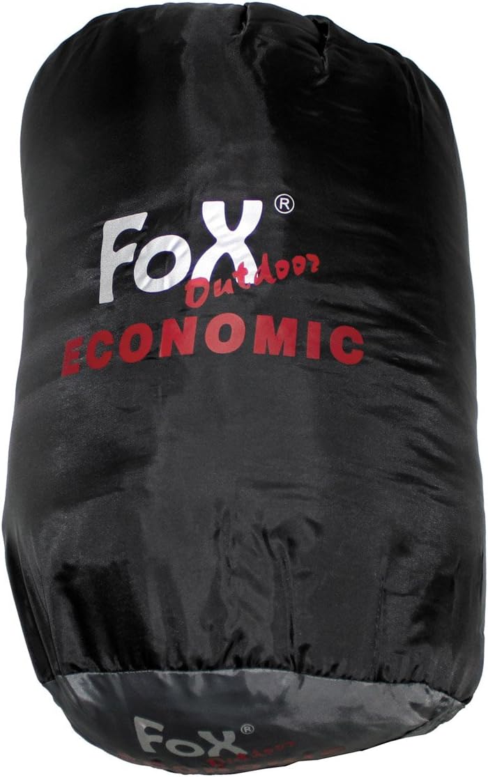 Fox Outdoor Economic Mummy Schlafsack Schwarz/Grau