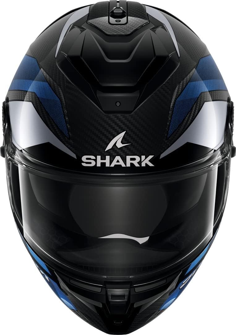 Shark Spartan GT Pro Ritmo Carbon Carbon Blue Chrom DBU Full Face Helmet, M