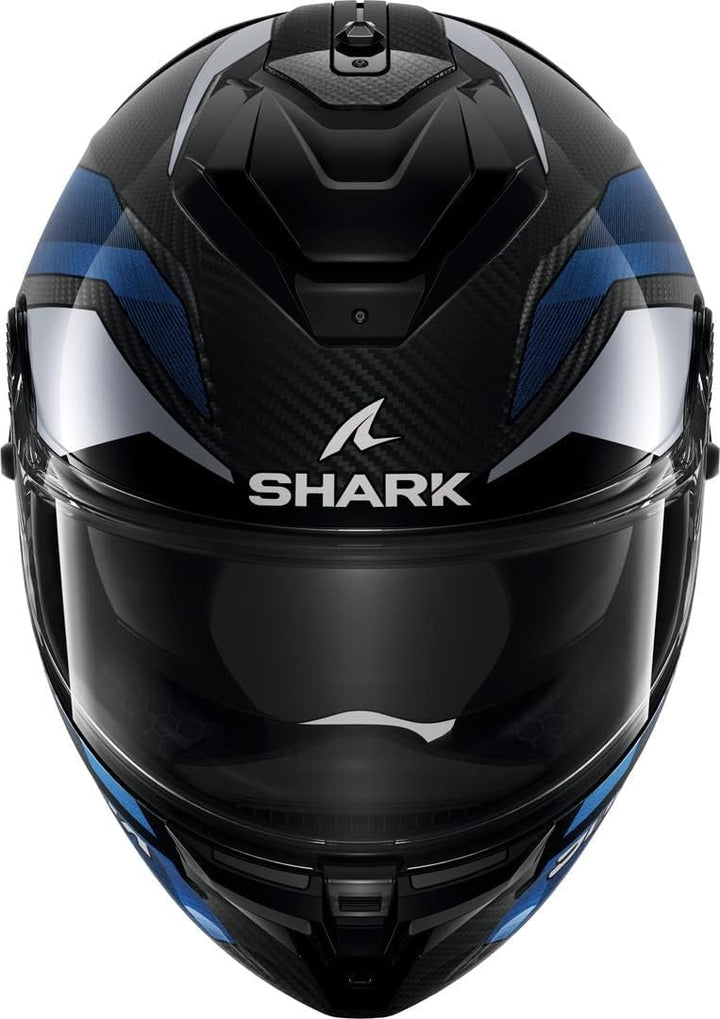 Shark Spartan GT Pro Ritmo Carbon Carbon Blue Chrom DBU Full Face Helmet, M
