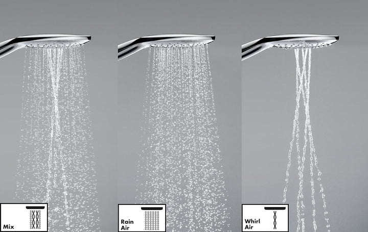 hansgrohe Raindance Select E 150 Duschset 0,65m, 3 Strahlarten mit Seifenablage, Chrom Chrom 0,65m S