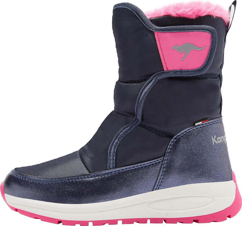 KangaROOS K-PE Belle RTX Stiefel, dk Navy/Daisy pink, 33 EU