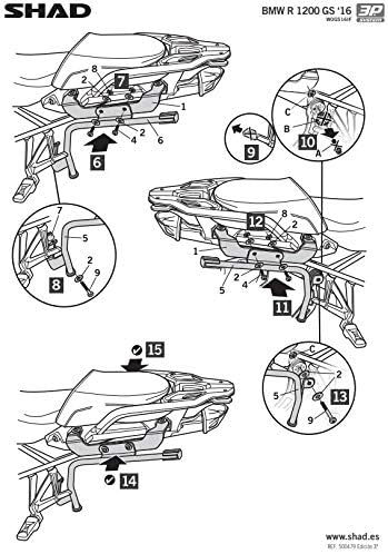 W0gs16if - seitliche Koffer halterungen, dübel, befestigungen 3p System