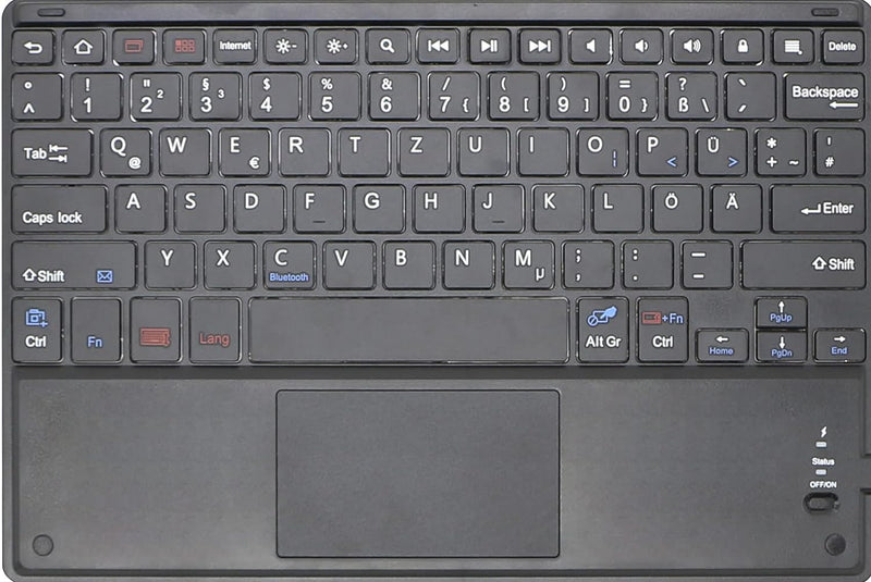 MQ21 für Galaxy Tab S3 9.7 - Bluetooth Tastatur Tasche mit Multifunktions-Touchpad für Samsung Galax