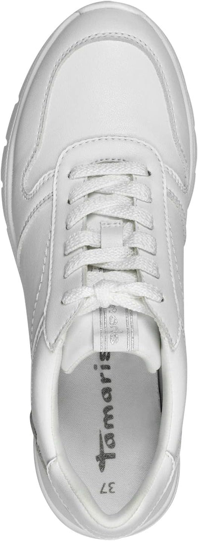 Tamaris Damen 1-1-23742-20 Sneaker Low 39 EU Weiss, 39 EU Weiss