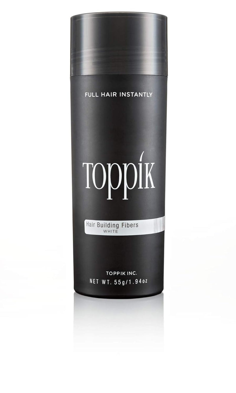 TOPPIK Hair Building Fibers white, 55 g Unparf miert 55 g (1er Pack), Unparf miert 55 g (1er Pack)