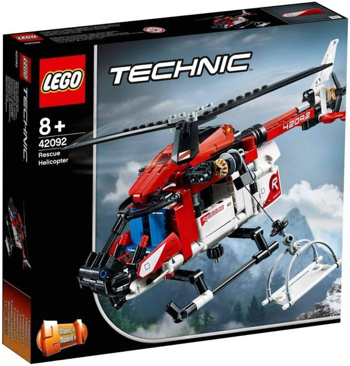 Technic Lego Rettungs-Helicopter 42092 Bauset, 8 Jahre+, Neu 2019 (325 Teile)