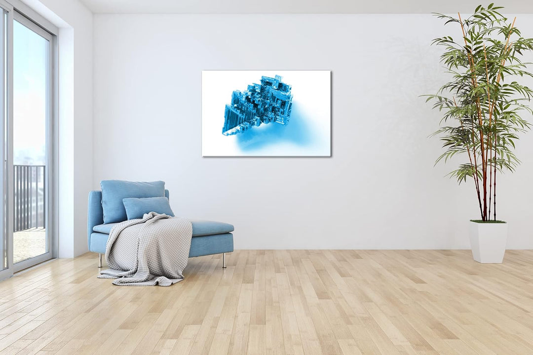 deyoli gemeinsames Anstossen mit Bier Format: 100x70 Effekt: Monocrome Blau als Leinwand, Motiv fert