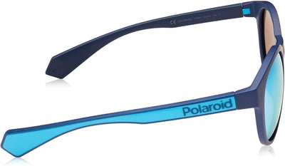 Polaroid Unisex-Erwachsene PLD 6063/G/S Sonnenbrille, Mehrfarbig (Blue), 52