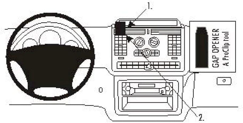 Brodit 853364 ProClip Halterung