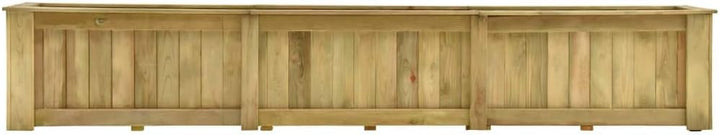 Tidyard Hochbeet 291 x 50 x 50 cm Kiefernholz Imprägniert Pflanzkübel Blumenkasten Pflanzkasten Blum