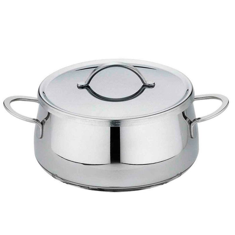 Spring 2621400618 Swiss Eco Fondue-Topf, Edelstahl, silber, 14,8 x 28,4 x 38,6 cm