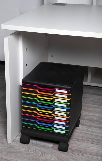 Exacompta - Ref. 326714D - Rollerset - 1 Set mit 4 Rollen für Mobilität und Stabilität für Stapelbox