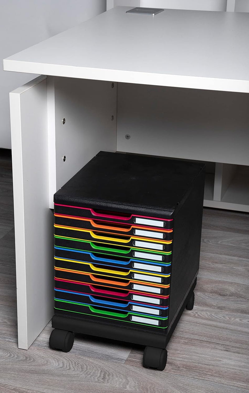 Exacompta - Ref. 326714D - Rollerset - 1 Set mit 4 Rollen für Mobilität und Stabilität für Stapelbox