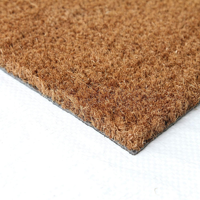 Coco&Coir® Premium kokos Fussmatte | Kokosnussmatte mit rutschfestem PVC | Fusswischer für den Einga