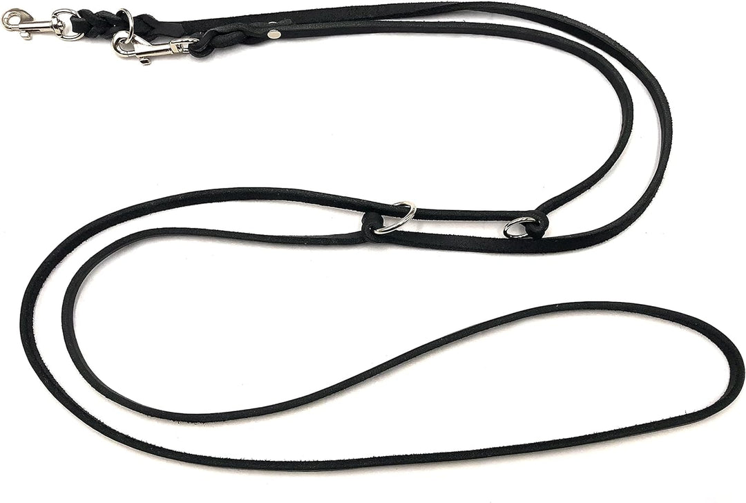 Hundeleine Fettleder kleine Hunde/grosse Hunde 2m / 2,40m / 2,80m / 3,50m / 5m Doppelleine verstellb