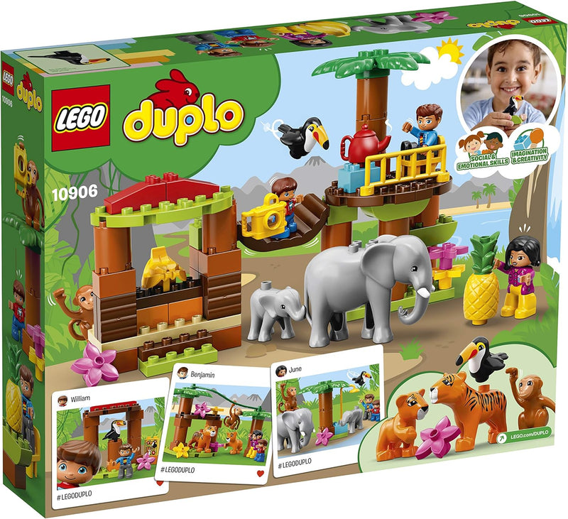 LEGO 10906 DUPLO Town Baumhaus im Dschungel Bauset, Lernspielzeug für Kleinkinder im Alter von 2-5 J