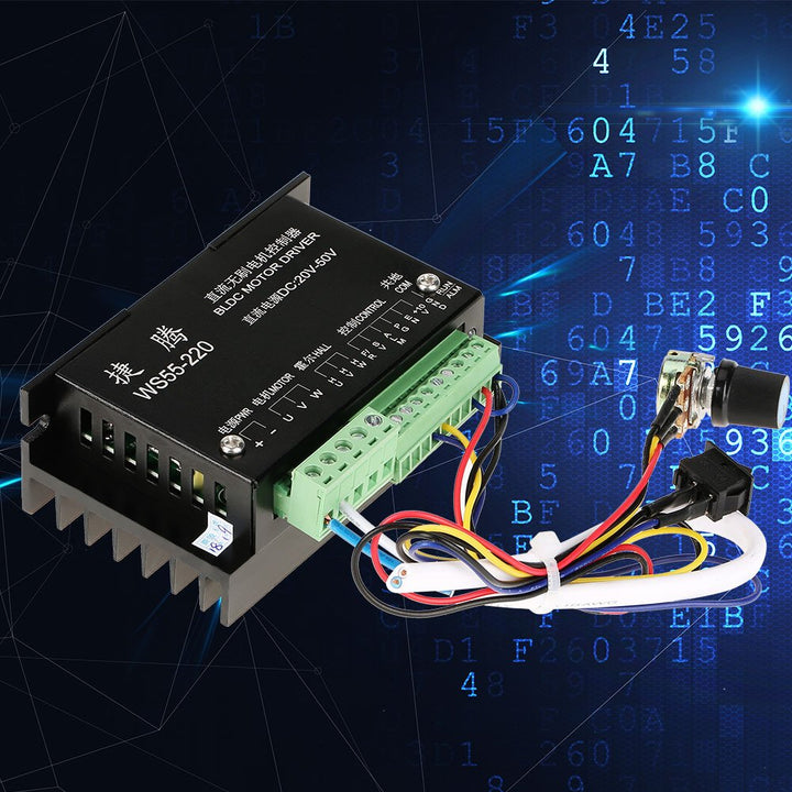 Brushless Spindel BLDC Motorantrieb CNC Controller Board Modul DC48V-500W WS55-220