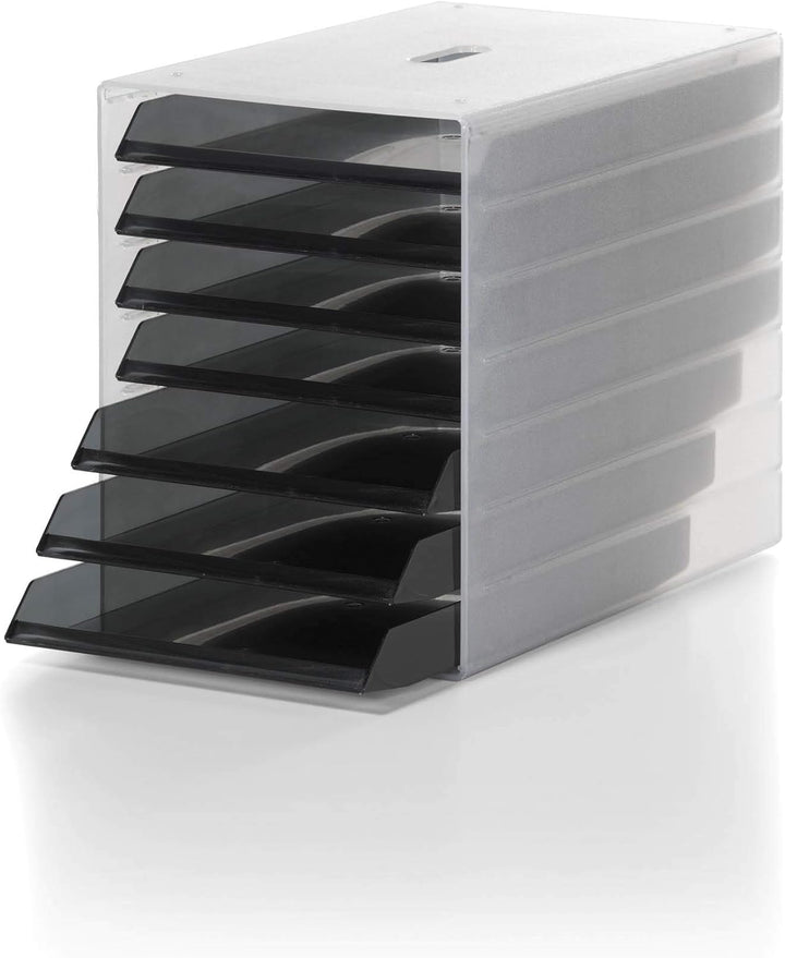 Durable Schubladenbox Idealbox, 7 Fächer, grau, 1712000050 Grau ohne Frontplatte, Grau ohne Frontpla