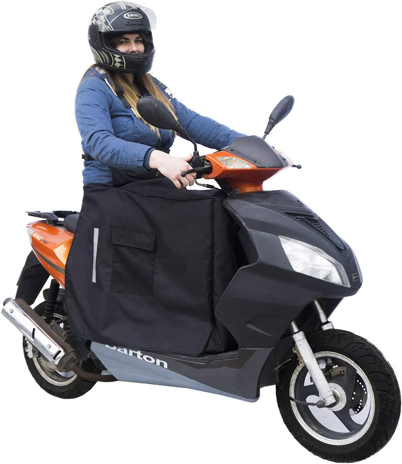 Beinschutz mit Winter-Fleece für Motorroller Roller Fahrrad Regenschutz Wetterschutz Abdeck-Nässesch