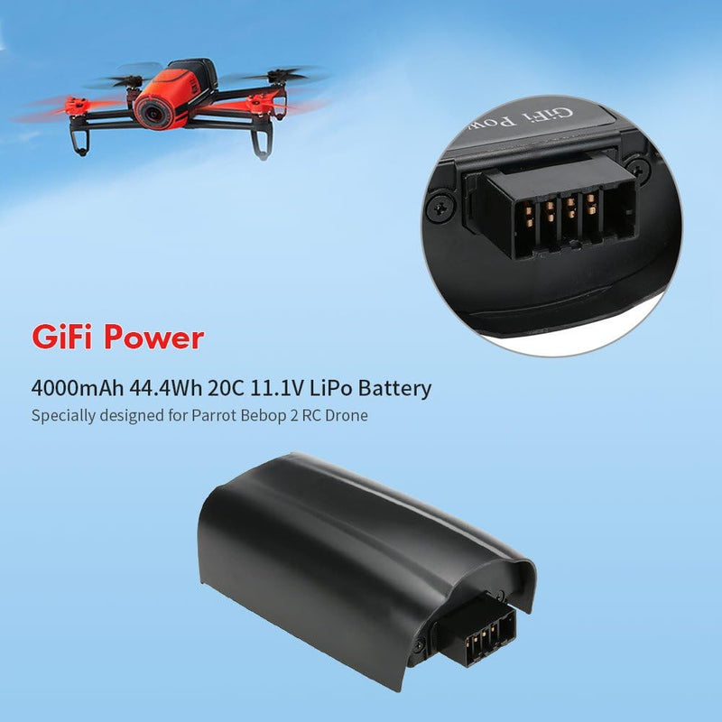 Goolsky GiFi Energie 4000mAh 44.4Wh 20C 11.1V LiPo Batterie für Papagei Bebop 2 RC Drohne