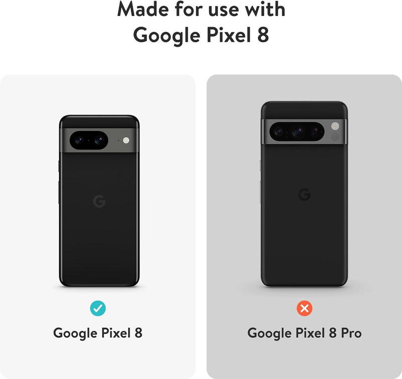 Mous - Ultra Resistant Hybrid Glas Displayschutzfolie für Google Pixel 8 - Anti-Kratzer & Bruchsiche