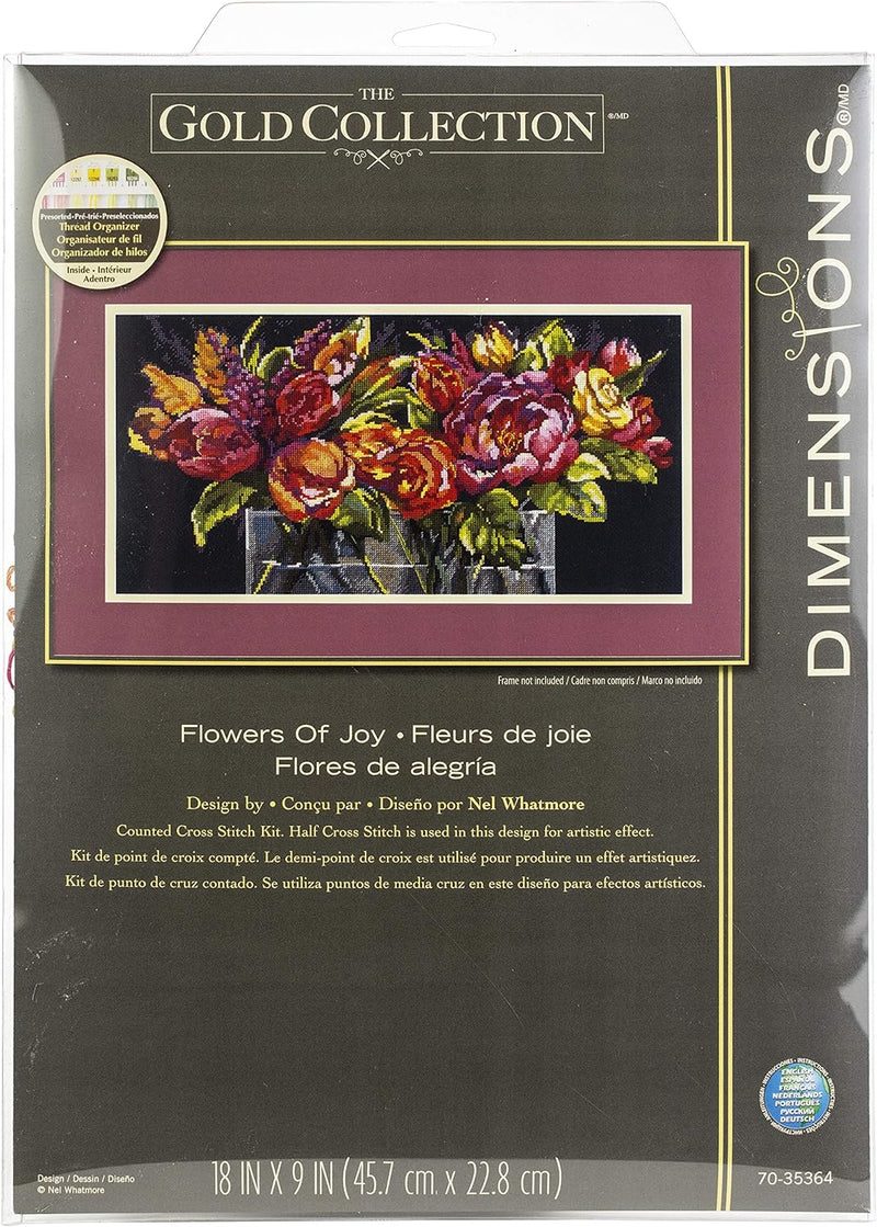 Dimensions Kreuzstich-Set, Motiv: Blumen der Freude