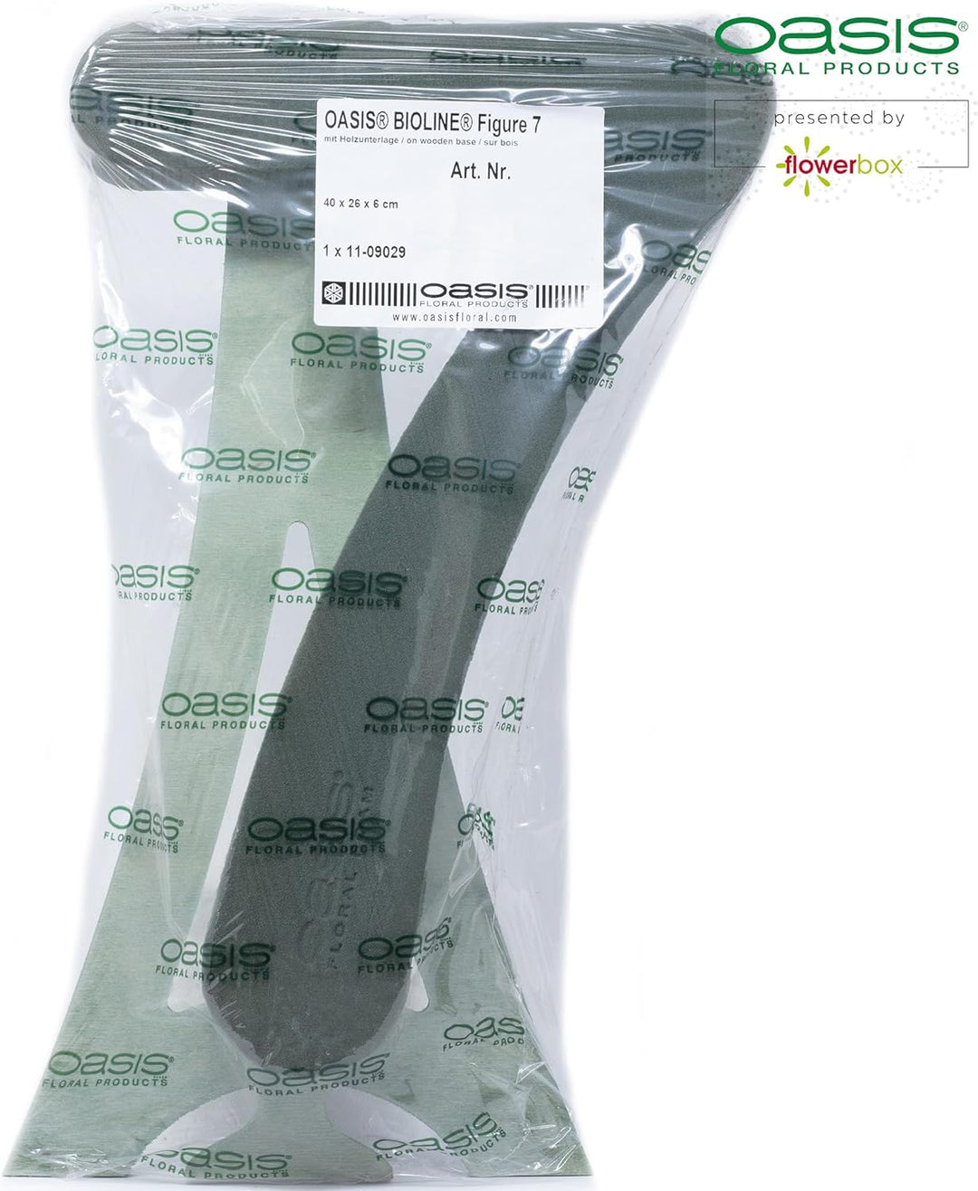 Flowerbox Oasis Steckschaum Bioline Ziffer 7 40cm Steckmasse Steckschwamm