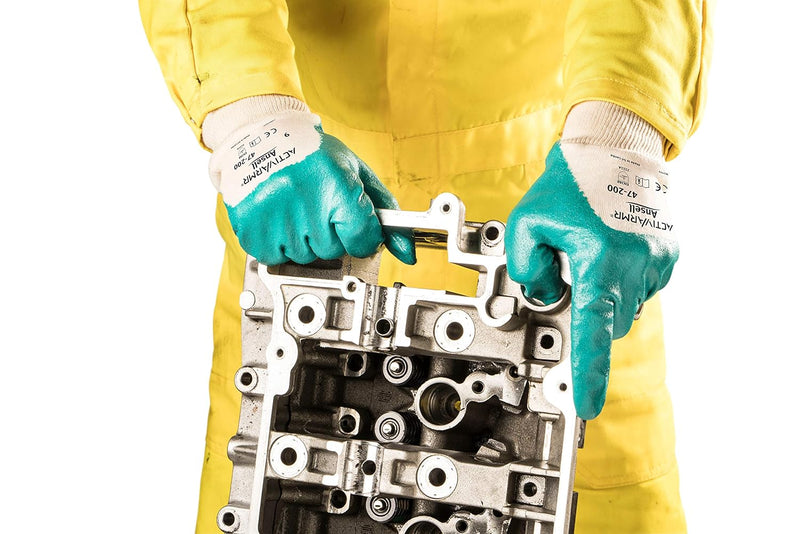 Ansell ActivArmr 47-200 Arbeitshandschuhe, Spezialausführung für Arbeiten mit hohen Belastungen, Sch