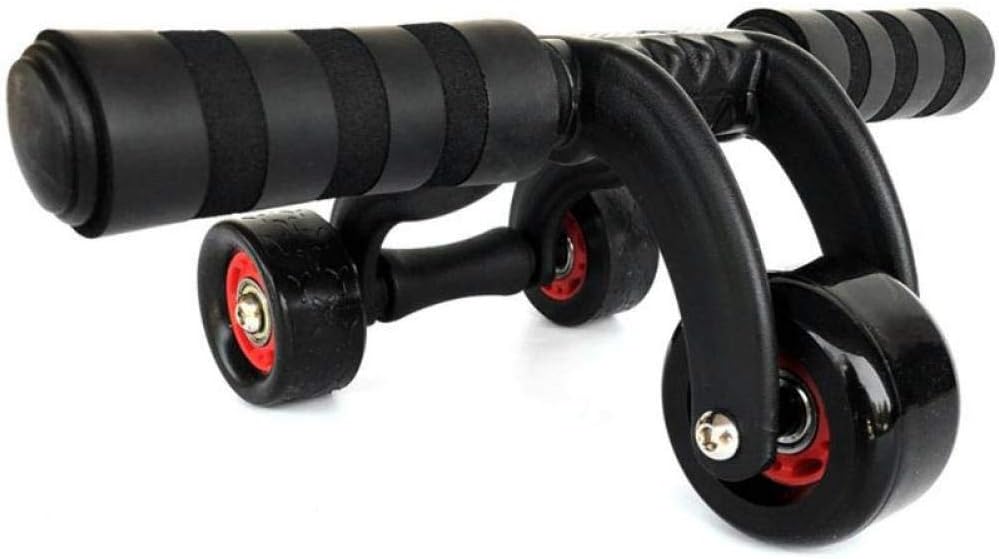 3-Rad-Netzrad Triple AB Roller Bauchknie Pad Stretch Bauch Widerstandsseil für Training Fitness Mach