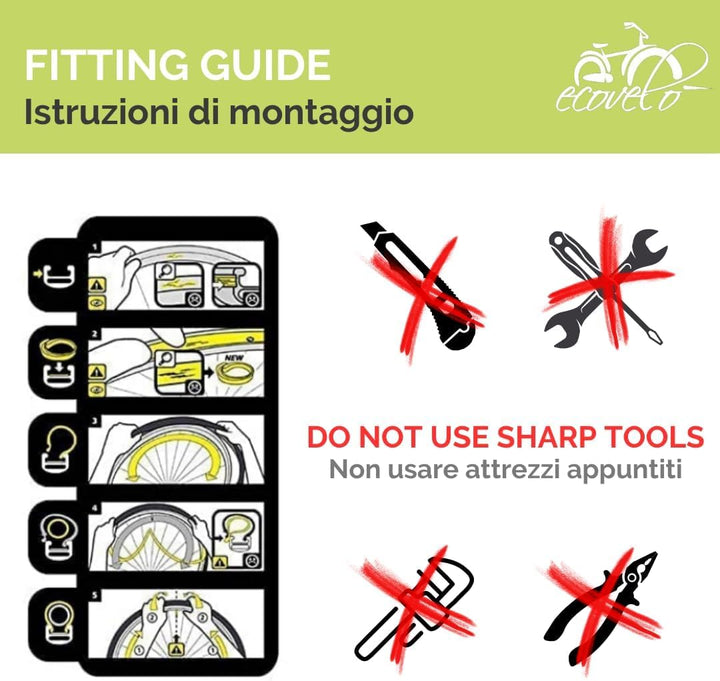 Ecovelò Unisex – Erwachsene 26 x 2,10 2 Reifen MTB 26 x 2.10 (54-559), Schwarz, Einheitsgrösse