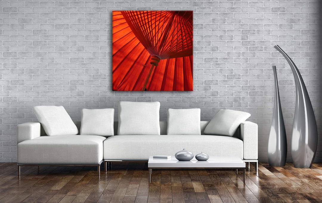 deyoli japanische traditioneller Regenschirm Format: 60x60 als Leinwand, Motiv fertig gerahmt auf Ec