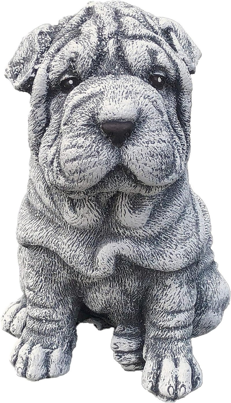 stoneandstyle Steinfigur Shar-Pei, Frost- und wetterfest bis -30°C, massiver Steinguss