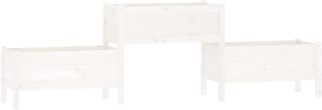 Tidyard Pflanzkübel 3 Pflanzgefässe Hochbeet Blumentopf Pflanztopf Blumenkübel Gartenbeet Pflanzbeet