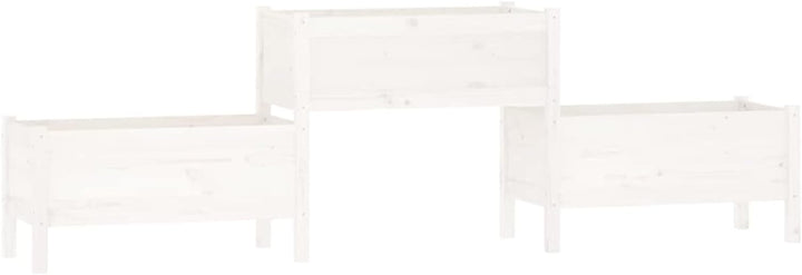 Tidyard Pflanzkübel 3 Pflanzgefässe Hochbeet Blumentopf Pflanztopf Blumenkübel Gartenbeet Pflanzbeet