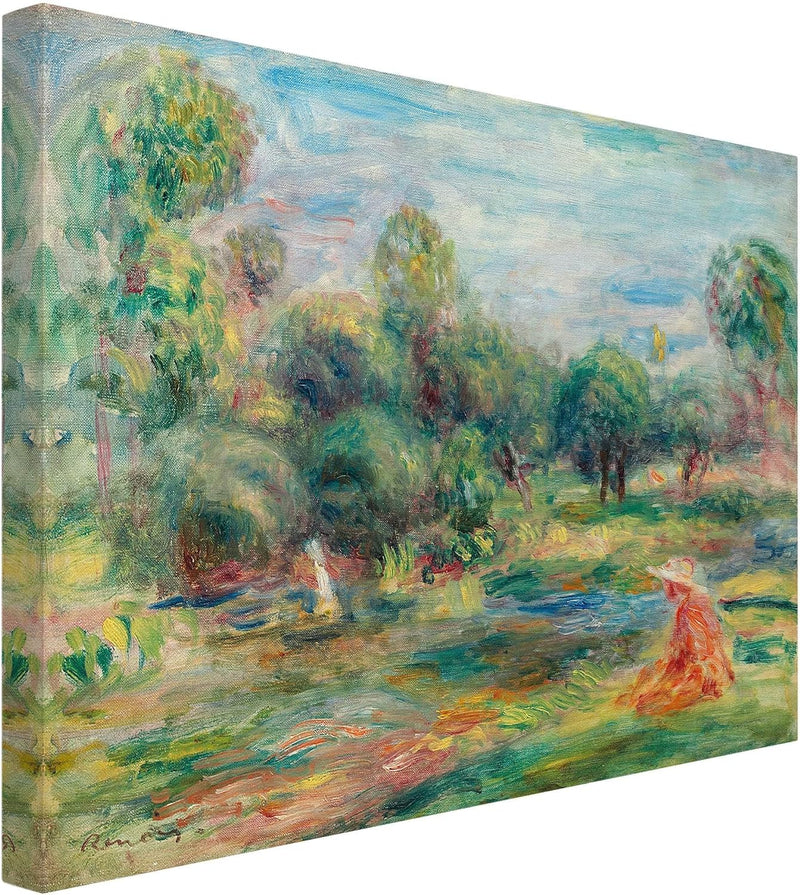 Bilderwelten Leinwandbild - Auguste Renoir - Landschaft bei Cagnes - Quer 3:4, 90cm x 120cm, 90cm x