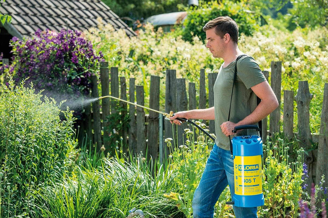 GLORIA Hochleistungssprühgerät 405 T | Gartenspritze | 5 L Füllinhalt | Drucksprüher aus Stahl | Mit