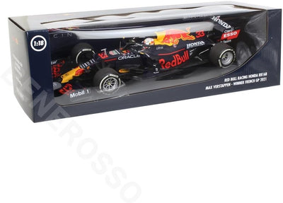 Minichamps 110210833 1:18 Red Bull Racing Honda RB16B-Max Verstappen-Winner French GP 2021 Collectib