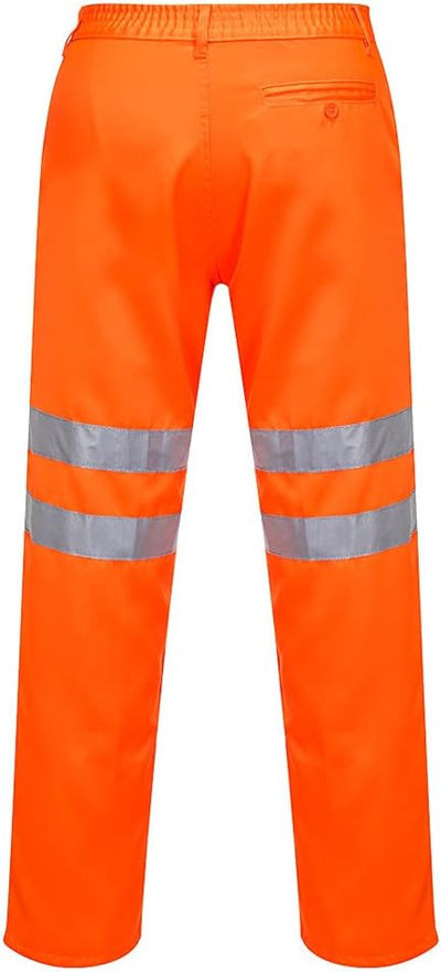 Portwest Warnschutz-Hose aus Polyester-Baumwolle RIS, Grösse: L, Farbe: Orange, RT45ORRL L Orange, L