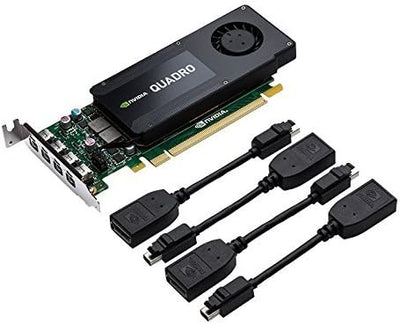 PNY NVIDIA QUADRO K1200 professionelle Grafikkarte 4 GB GDDR5 PCI-Express Low Profile 4K 4 x DP (VCQ