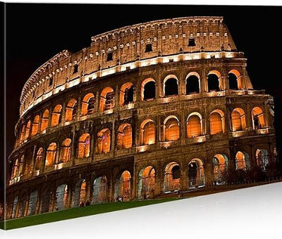 islandburner Bild Bilder auf Leinwand Colosseo Rom Kolosseum 1p XXL Poster Leinwandbild Wandbild Dek