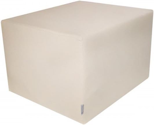 Manufaktur Schaumstoffe Wegerich Stufenlagerungswürfel mit Bezug Baumwolle Creme, Creme