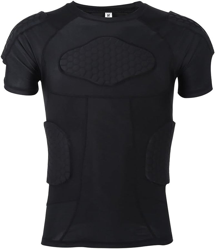 VGEBY1 Herren T-Shirt, gepolstert, Silikon, stossfest, Sportzubehör T-shirts, T-shirts