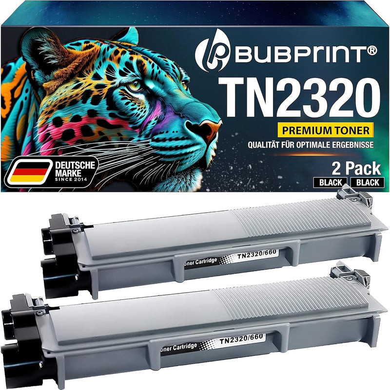 2320 2 Toner kompatibel als Ersatz für Brother TN-2320 TN2320 für MFC-L2700DW MFC-L2700DN HL-L2340DW