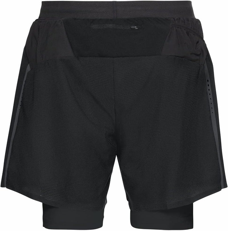 Odlo Herren Laufshorts Axalp Trail 6 Inch_322552 S Schwarz, S Schwarz