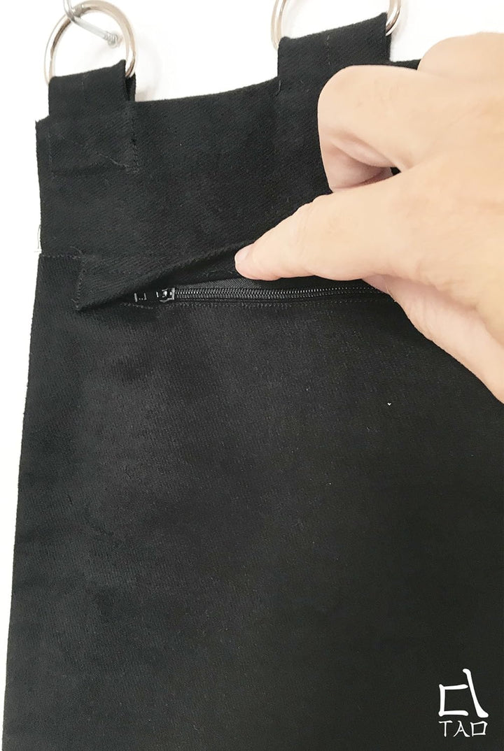 TAO Stanz-Wandtasche Wing Chun Wandtasche Canvas und PU-Leder DREI Abschnitte Ziel Treffer (ungefüll