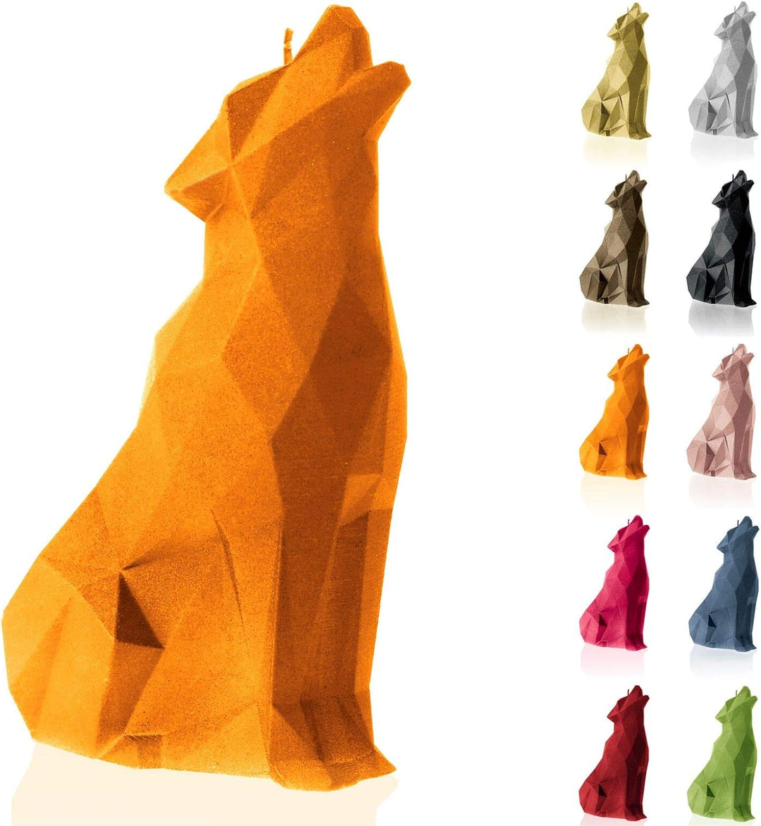 Candellana Handmade Wolf Low-Poly Kerze Geschenk- Lustig - Dekorative Kerze - Home Décor - Geschenke